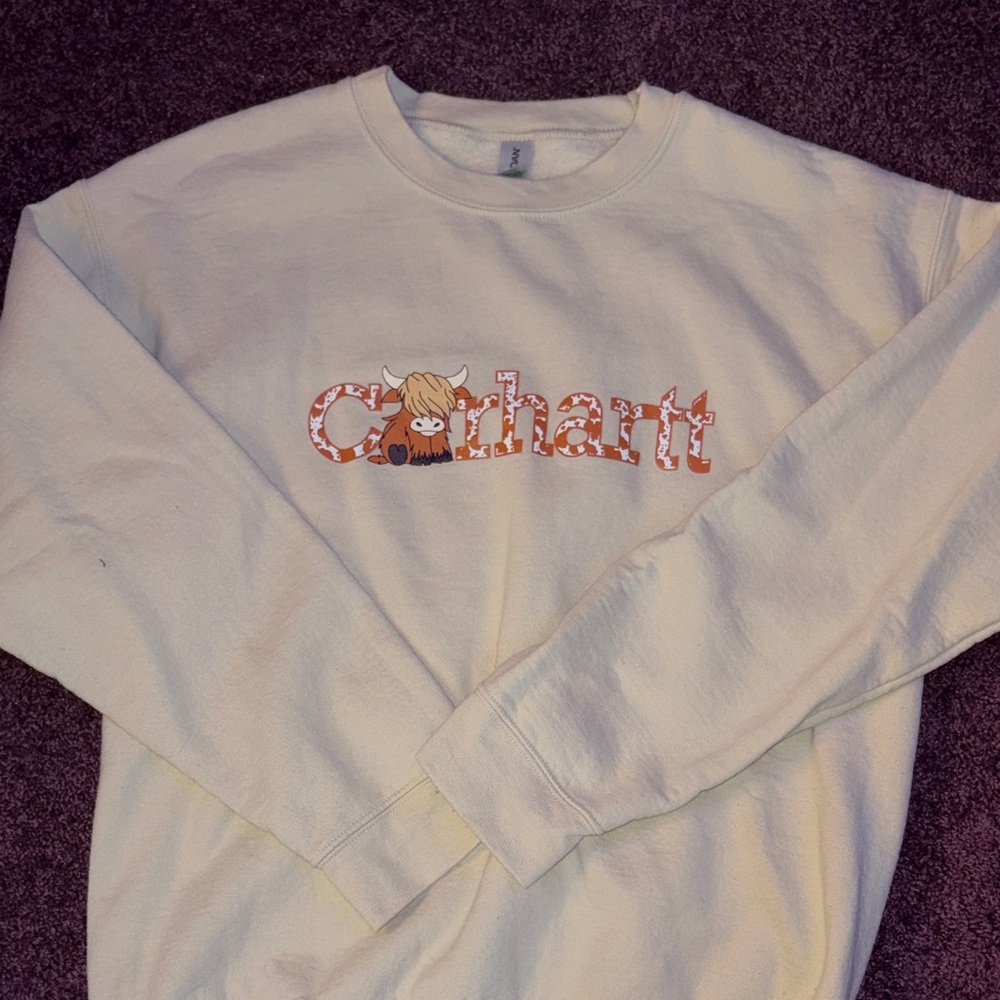 Carhartt Off-White Sweatshirt with Fun Graphic